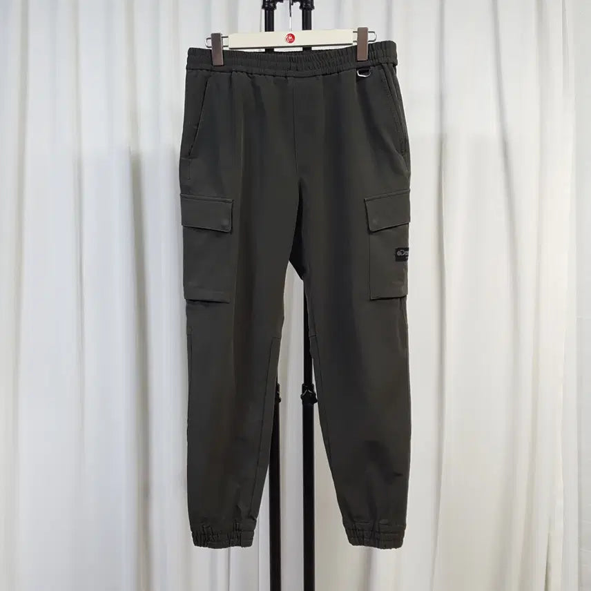 [BUNJANG] Discovery Men's Cargo Jogger Pants Khaki / 디스커버리 남성 밴딩 카고 조거팬츠 카키 34 오일장