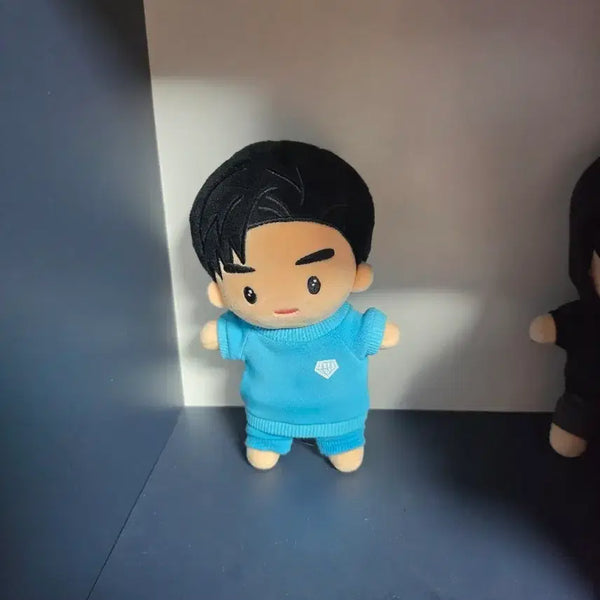 [BUNJANG] Blue Overalls Doll Outfit Set / 인형 파랑색 옷 멜빵바지
