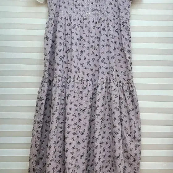 [BUNJANG] Women's Lace Blouse & Floral Print String Maxi Dress Set / 새상품> 끈원피스 & 면블라우스