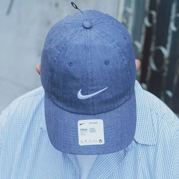 [BUNJANG] Nike Heritage 86 Swoosh Denim Ball Cap Midnight Navy / [OS] 나이키 헤리티지 86 스우시 데님 볼 캡 미드나잇 네이비