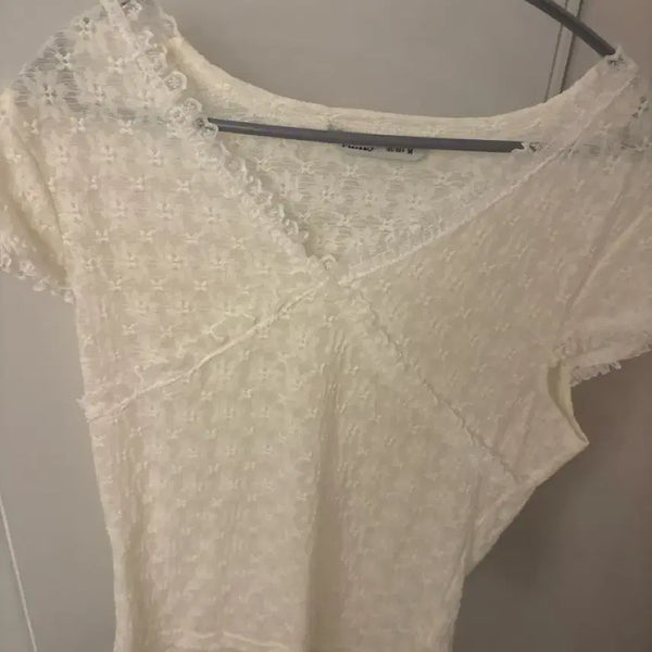 [BUNJANG] Miso Lace Sleeveless Top M / 거의 새상품) 무신사 지그재그 미쏘 레이스 슬리브리스 m