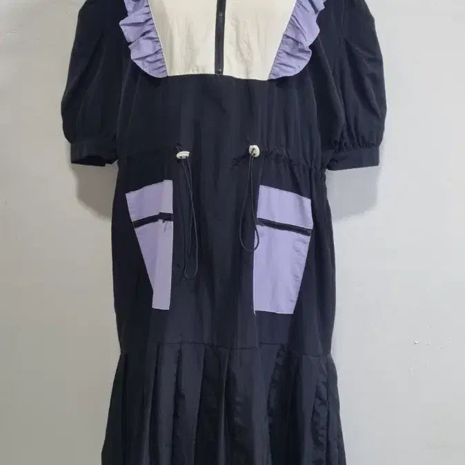 [BUNJANG] Evo Hooded Raw-Edge Long Dress / evo 에보 후드 바스락 원피스