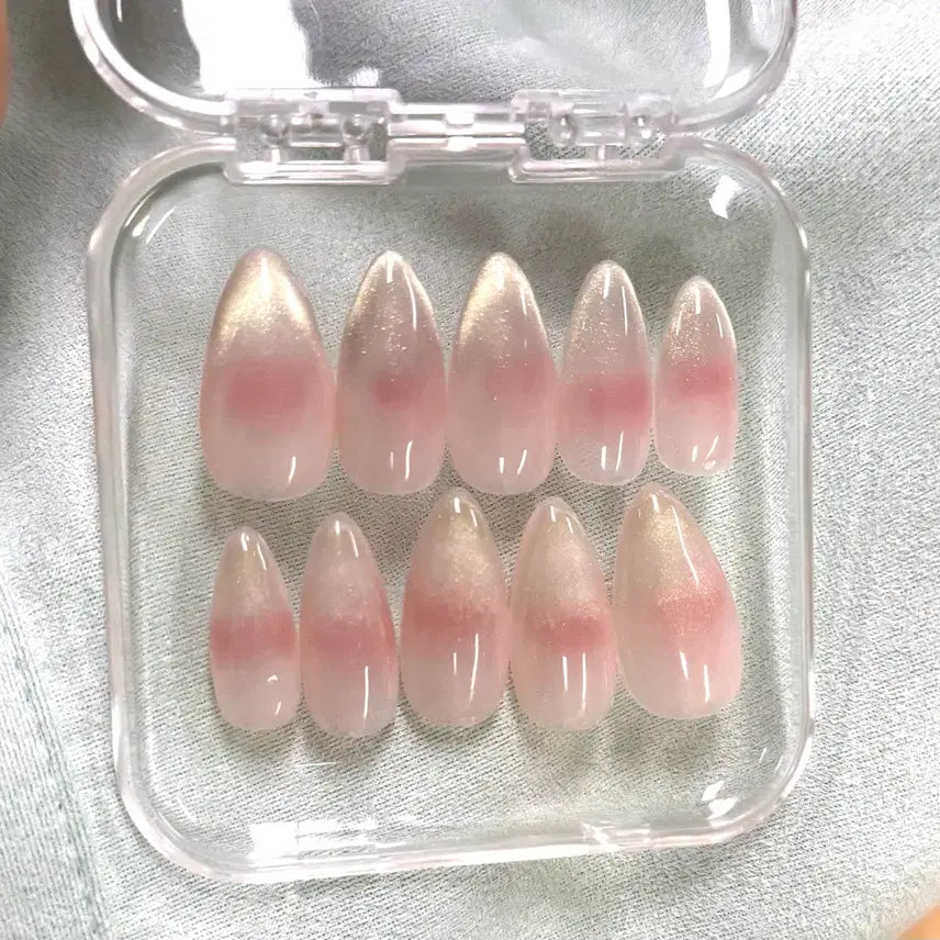 [BUNJANG] Handmade Nail Tips - Cheeks Magnet Gradi Design / 치크자석그라 수제네일팁