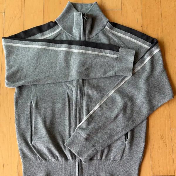 [BUNJANG] Haechingroom Track Zip Knit Cardigan (S) / 해칭룸 트랙 집 니트 가디건 (s)