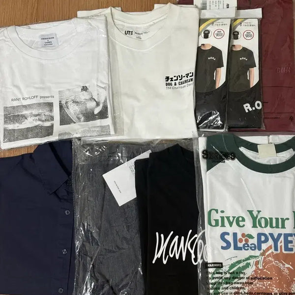 [BUNJANG] Unopened T-Shirts and Pants Bundle / [미개봉/새상품] 한 번도 안 입은 반팔 팝니다