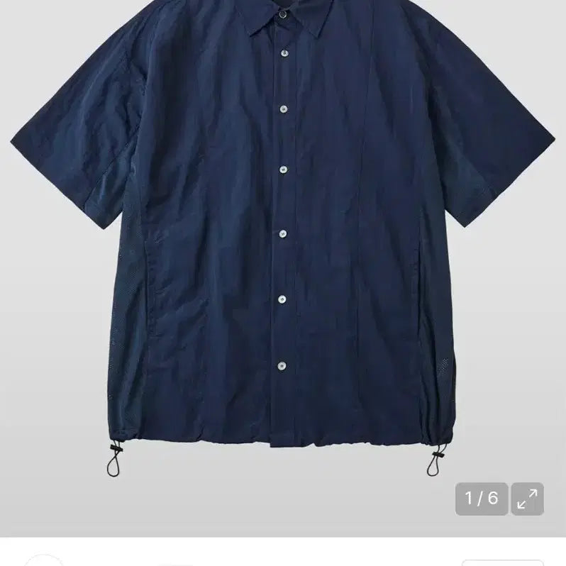[BUNJANG] Hubs Rainydays Mesh Shirt Jacket Navy L / 후브스 레이니데이 매쉬 셔츠 자켓 네이비 L