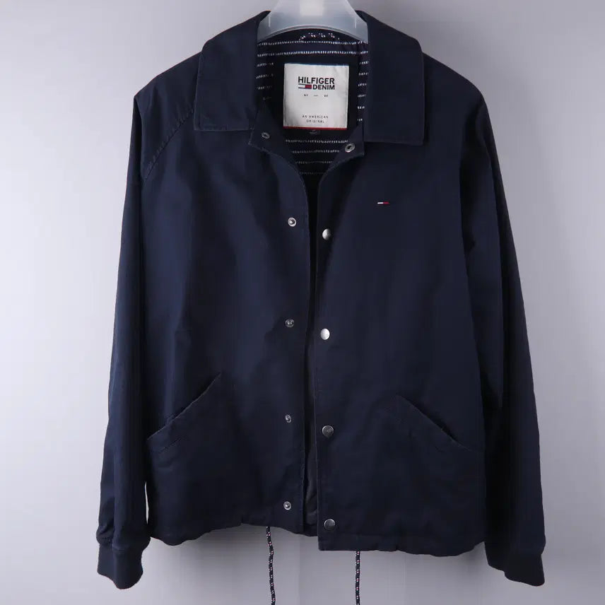 [BUNJANG] Tommy Hilfiger Cotton Coach Jacket Navy (M) / 타미힐피거 코튼 코치 자켓 네이비 (M)