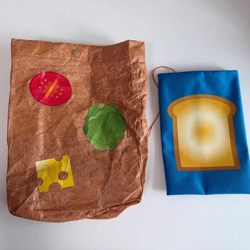 [BUNJANG] Kyobo Book Pouch Sandwich Bread Book Cover Bundle Set / 교보문고 빵봉투 북파우치, 샌드위치 빵 북커버 일괄