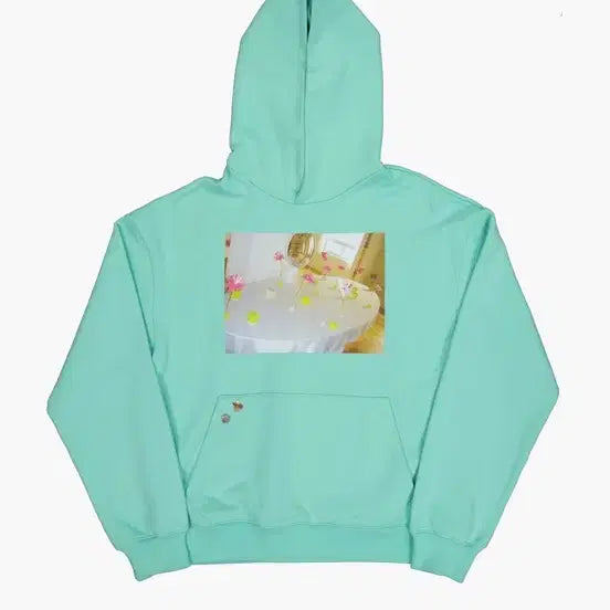 [BUNJANG] NaviVerse Mint Hoodie / 나비버스 민트 후드
