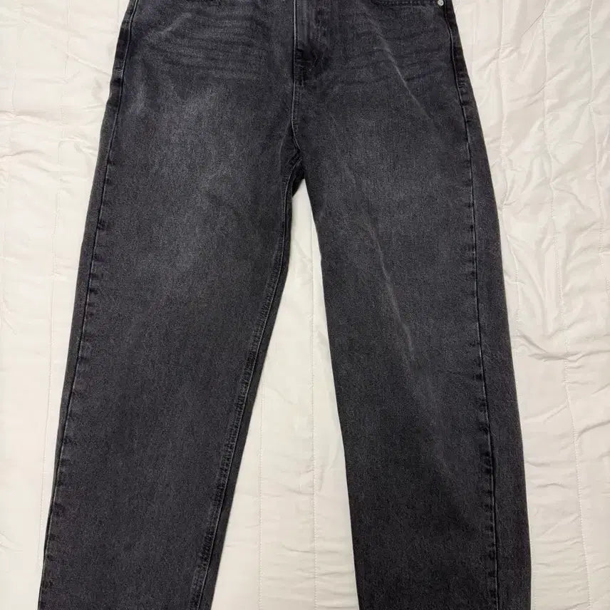 [BUNJANG] Plac Jeans Black Denim Wide Pants (Size 31) / 플랙진 흑청 데님 화이드 팬츠(31)