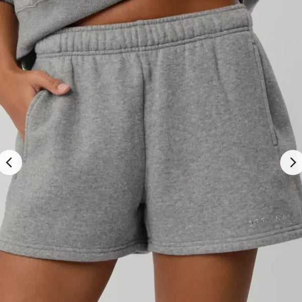 [BUNJANG] OFFLINE Graphic Sweat Shorts / OFFLINE 그래픽 스웻 반바지 쇼츠 S
