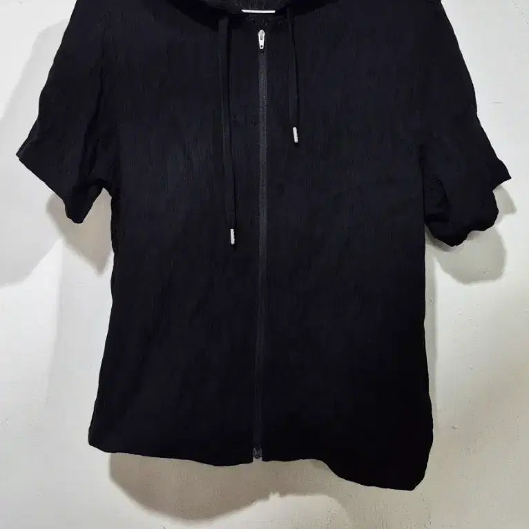 [BUNJANG] Celebshop Pleated Short Sleeve Hooded Zip-up 25SS / 셀렙샵 플리츠 반팔 후드집업  25ss