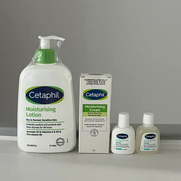 [BUNJANG] Cetaphil Moisturizing Lotion 473ml, Cream 50g, and Mini Travel Set (2 Items) / 세타필 로션473+크림50+미니2종