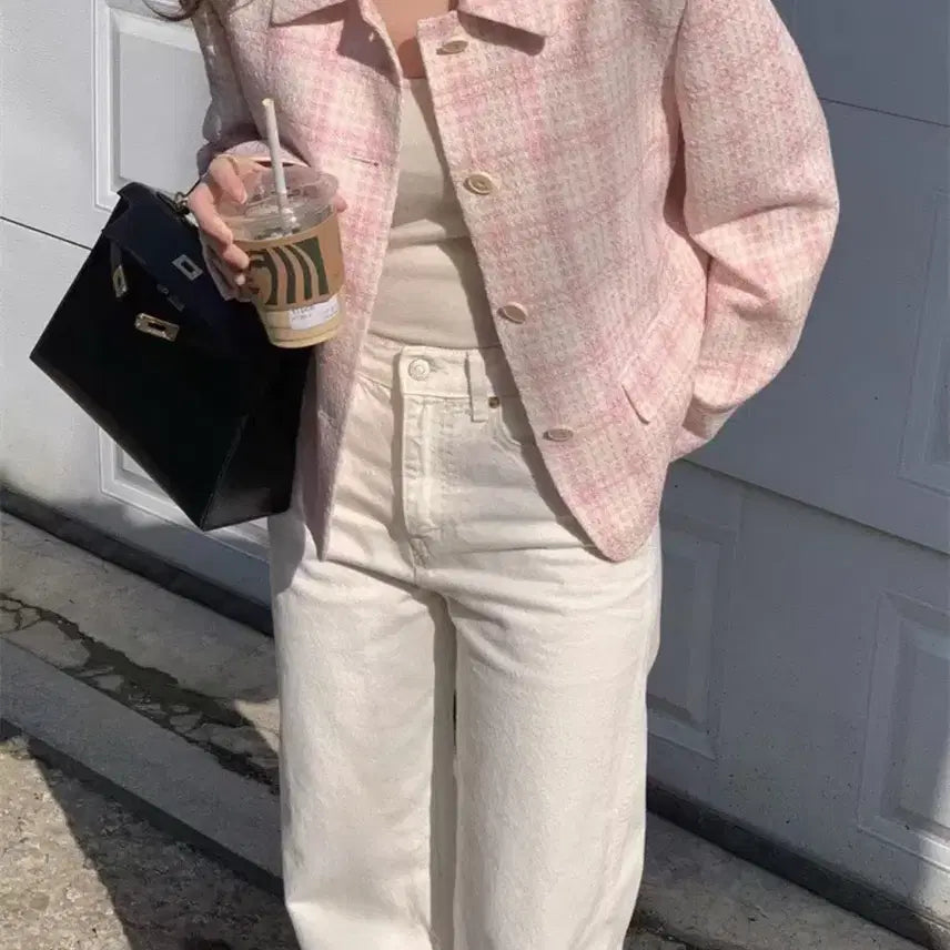 [BUNJANG] Le robe Brechu Pink Jacket / 르로브 brechu 핑크 자켓