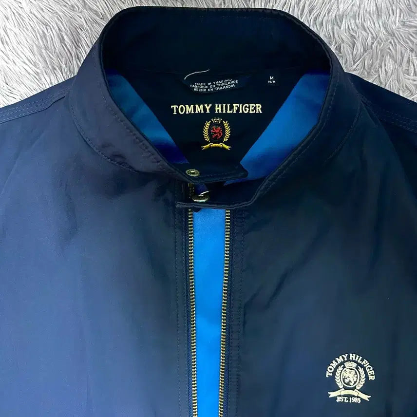 [BUNJANG] Tommy Hilfiger Vintage Navy Bomber Jacket M / 타미할피거 빈티지 정품 네이비 블루종 자켓 m