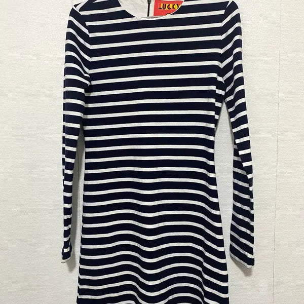 [BUNJANG] Lucky Chouette Striped Midi Dress / 럭키슈에뜨 스트라이프 원피스