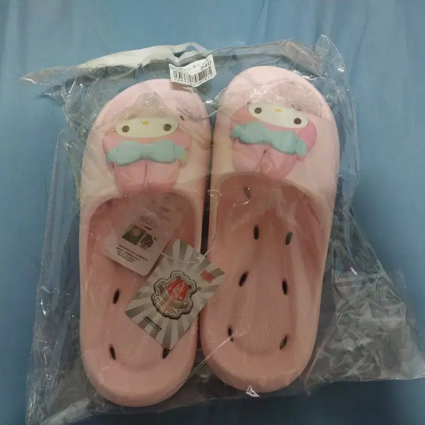 [BUNJANG] My Melody Face Bath Slippers / 마이멜로디 페이스 욕실 슬리퍼