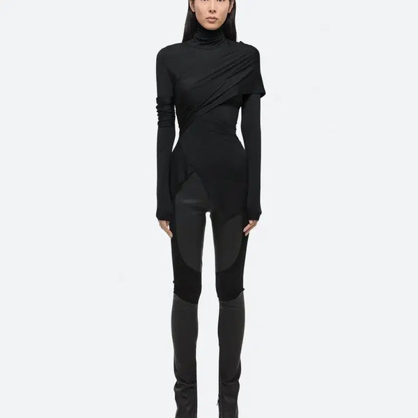 [BUNJANG] Helmut Lang Diagonal Black T-Shirt / [S] 헬무트랭 사선 블랙 티셔츠