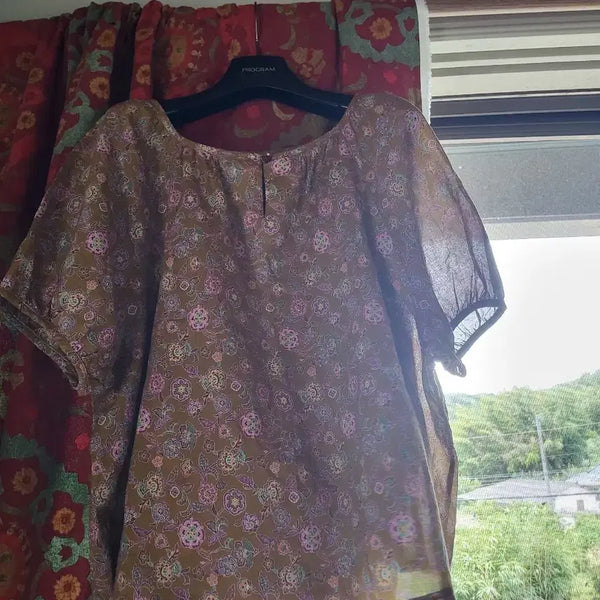 [BUNJANG] Floral Pattern Blouse / 제평블라우스