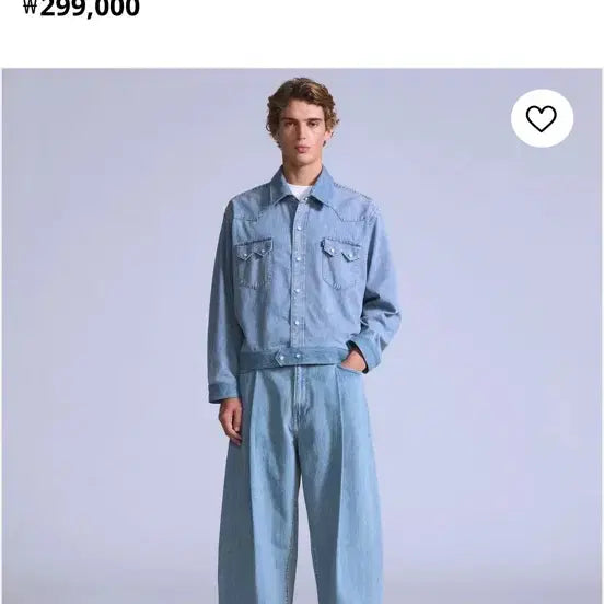 [BUNJANG] Levi's Blue Tab Wide Leg Pleated Crop Jeans 30/30 / [새상품] 리바이스 블루탭 와이드레그 플리츠 크롭 진 30/30