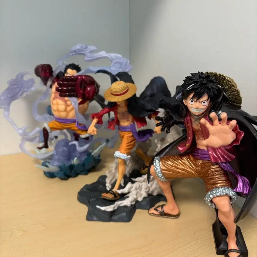 [BUNJANG] One Piece Luffy Figure 3 Types Bundle Set / 원피스 루피 피규어 3종 일괄
