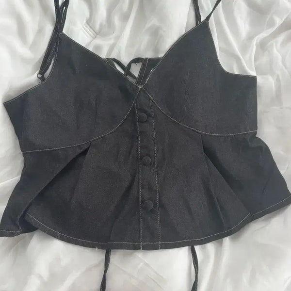 [BUNJANG] Women's Denim Strap Top / 여성 탑 판매