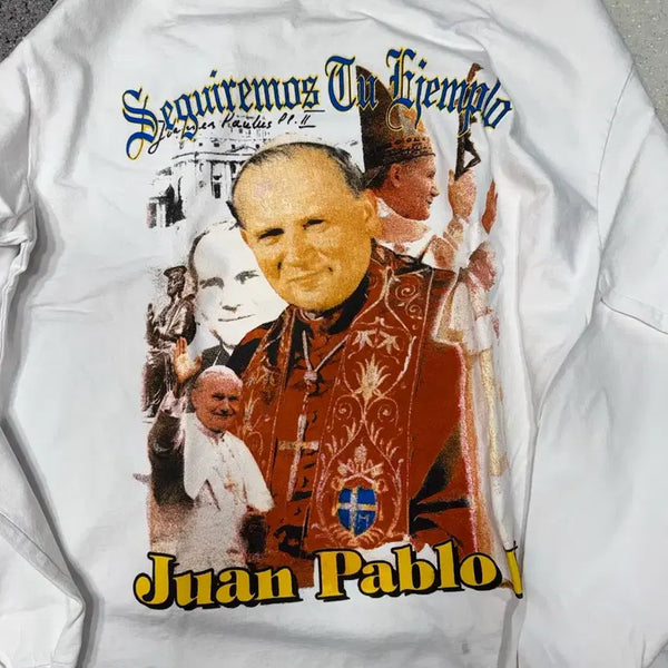 [BUNJANG] Yeezy Pope Long Sleeve White Size 2 / 이지 교황 롱슬리브 화이트 2사이즈