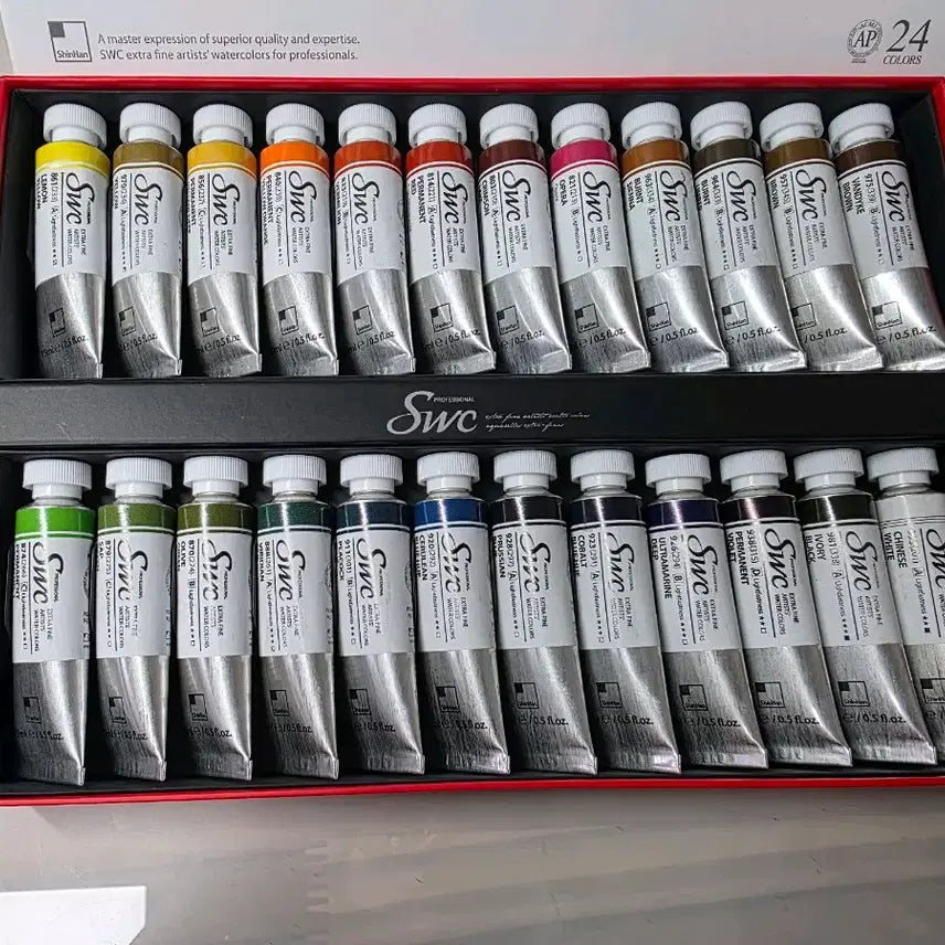 [BUNJANG] Shinhan SWC Watercolor Paints (24 Colors) / 신한 SWC 수채화 물감 판매합니다