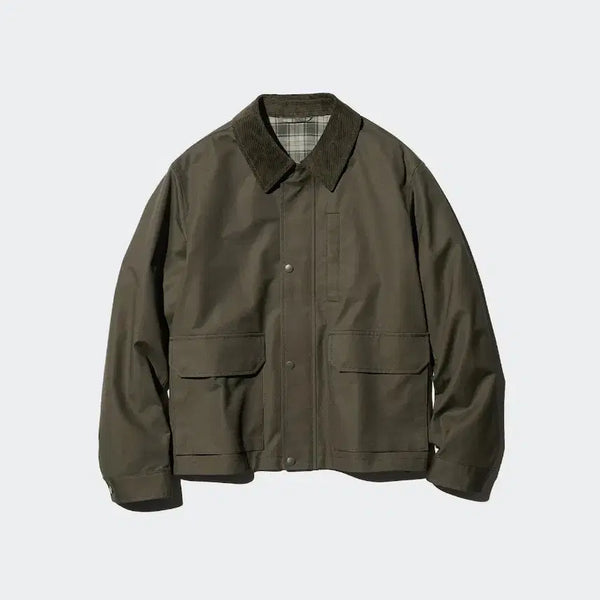 [BUNJANG] Uniqlo Utility Short Blouson M Olive / 유니클로 유틸리티쇼트블루종 M