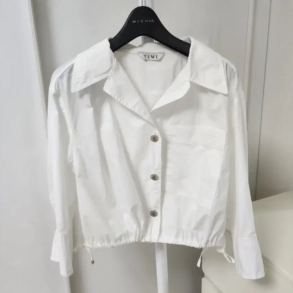 [BUNJANG] TIME White Blouse / 한섬 TIME 타임 블라우스 (22년식)