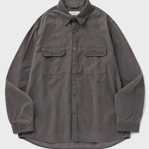 [BUNJANG] Union Blue Corduroy Work Shirt Mocha XL / 무료배송) 유니온블루 코듀로이 워크셔츠 모카 XL