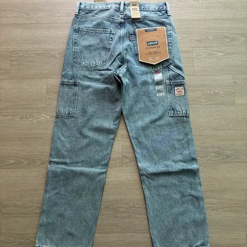 [BUNJANG] Levi's 568 Workwear Carpenter Pants Washed Denim / (새상품) 리바이스 568 워크웨어 카펜터 팬츠 워싱 데님