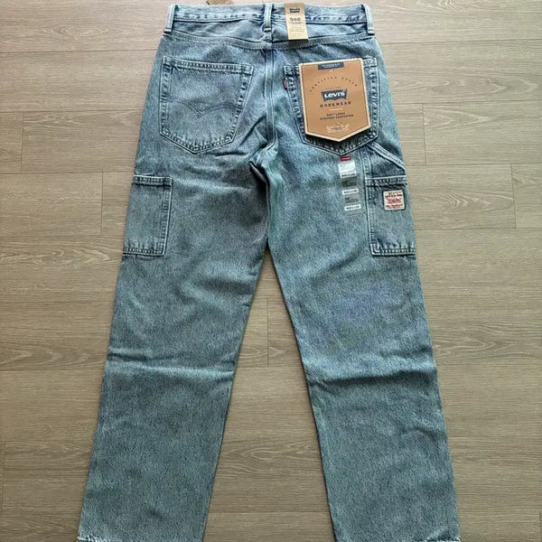[BUNJANG] Levi's 568 Workwear Carpenter Pants Washed Denim / (새상품) 리바이스 568 워크웨어 카펜터 팬츠 워싱 데님