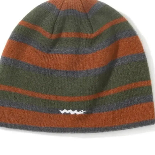 [BUNJANG] YESEYESEE Stripe Jacquard Beanie Olive / YESEYESEE Stripe Jacquard Beanie Olive (뉴진스하니 착용)