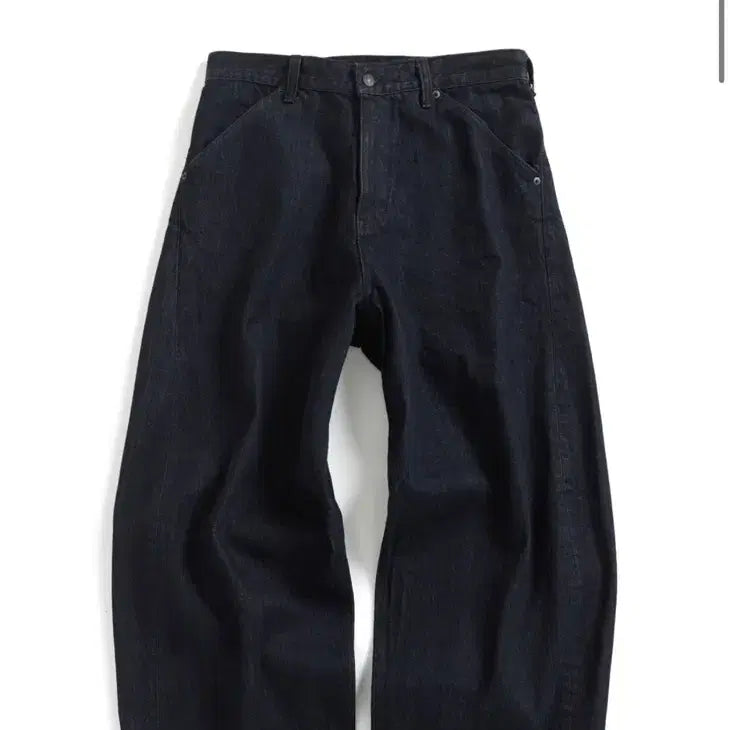 [BUNJANG] Hatching Room Wide Curve Jeans Indigo Size 3 / 해칭룸 와이드 커브진 인디고 3사이즈