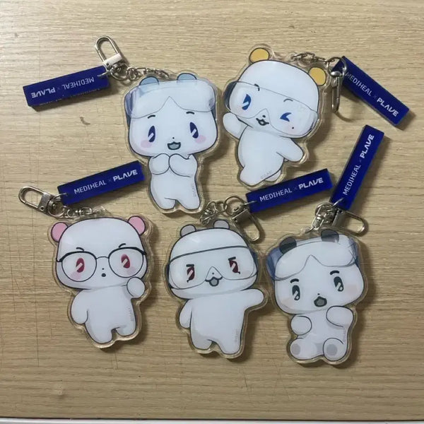 [BUNJANG] Plaive Mediheal Mmemimuu Keyring Bundle Set / 플레이브 메디힐 므메미무 키링 일괄