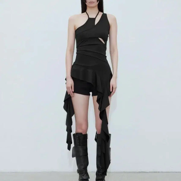 [BUNJANG] Bohemian Seoul Ruffle Mini Dress / 보헤미안서울 러플 미니 드레스