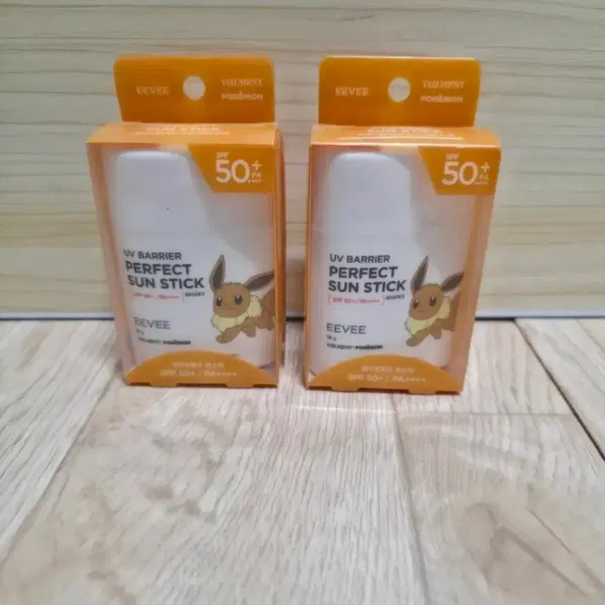 [BUNJANG] Pokemon Eevee Sunstick SPF50+ Set (2 pcs) / 이브이 포켓몬 썬스틱 SPF50+ 2개 세트