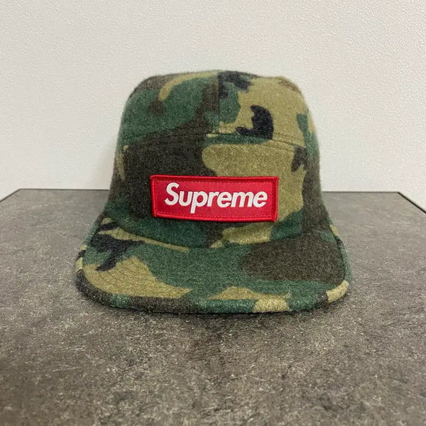 [BUNJANG] Supreme Box Logo Camp Cap Woodland Camo / 슈프림 박스로고 캠프캡 모자 우드랜드 카모 Supreme