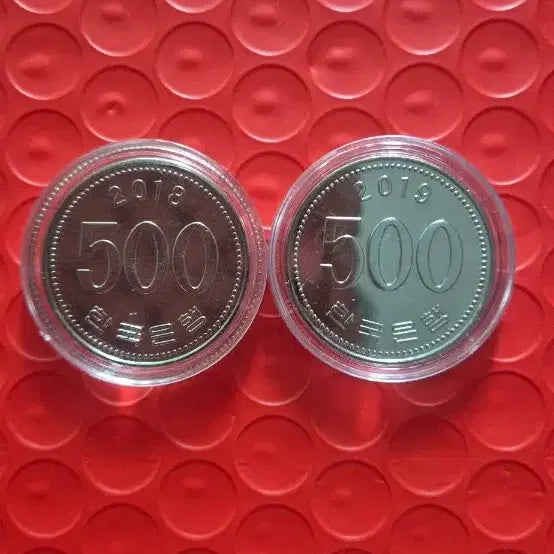 [BUNJANG] 2018 & 2019 500 Won Coins (Uncirculated) / 2018 & 2019년 500주화 완전미사용
