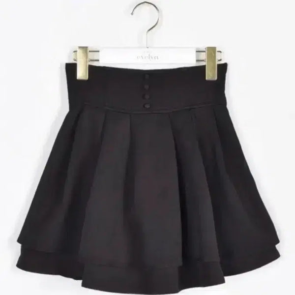 [BUNJANG] Evelyn Double Flare Skirt Black / 에블린 더블 플레어 스커트 evelyn 치마 검정 블랙 양산형 지뢰계 스나계