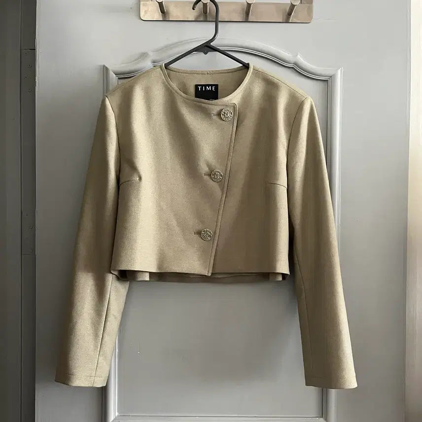 [BUNJANG] TIME 22SS Metal Button Cropped Jacket / 22ss TIME 타임 메탈 버튼 크롭 자켓 호칭 82-94-160 사이즈