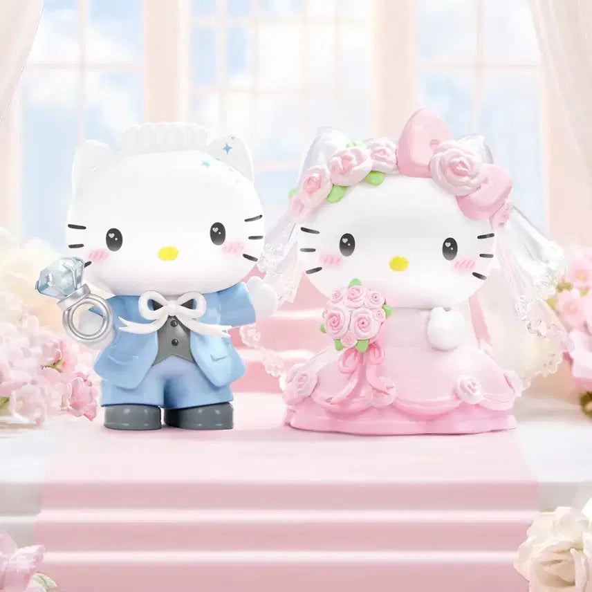 [BUNJANG] Sanrio Wedding Series Hello Kitty & Dear Daniel Figurines / 산리오 웨딩 시리즈 헬로키티 디어다니엘 피규어