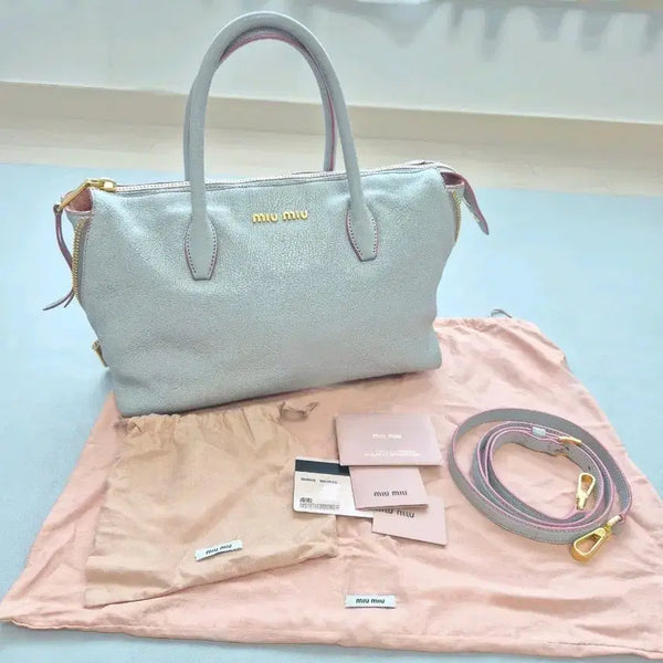[BUNJANG] Miu Miu Leather Tote/Shoulder Bag / (정품)미우미우가방