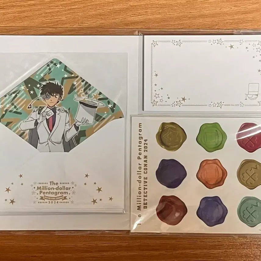 [BUNJANG] Detective Conan Kaito Kid Challenge Letter Stationery Set / 명탐정 코난 괴도키스 예고장 편지지
