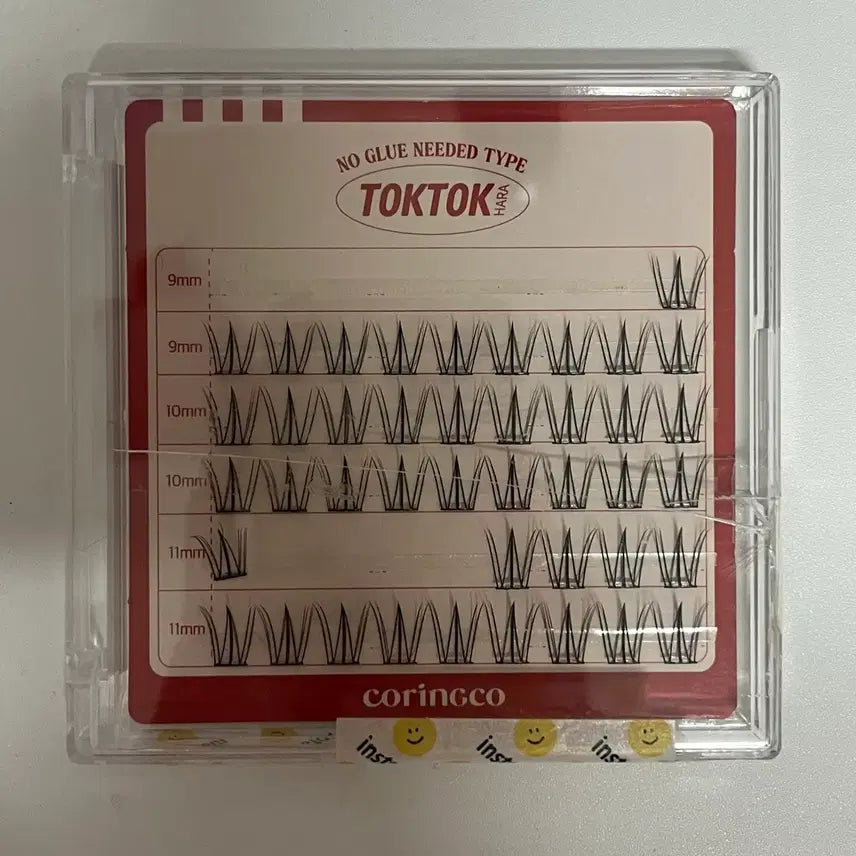 [BUNJANG] Corineco Tok Tok Hara No-Glue Eyelashes Cherry Coke / 코링코 톡톡하라 노글루 속눈썹 체리콕