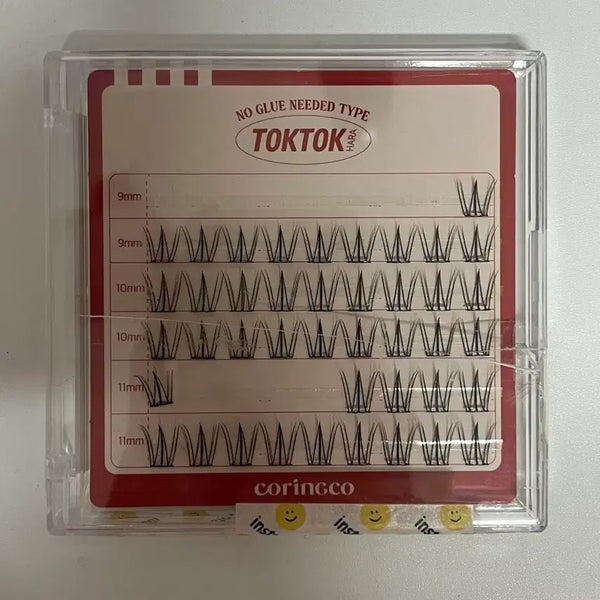 [BUNJANG] Corineco Tok Tok Hara No-Glue Eyelashes Cherry Coke / 코링코 톡톡하라 노글루 속눈썹 체리콕