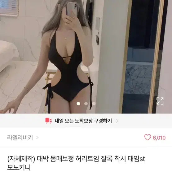 [BUNJANG] Laelivicky Cut-out Monokini / 라엘리비키 허리트임 모노키니