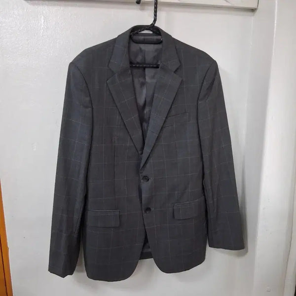 [BUNJANG] Ziozia Men's 100 Slim Fit Checkered Wool Suit Jacket / 지오지아 남성100 수트 체크