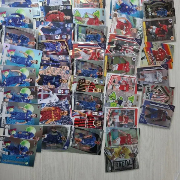 [BUNJANG] 47pc Soccer Trading Card Bundle - Tops Chrome, Panini Prism, Finest Included / 축구카드 47장 랏
